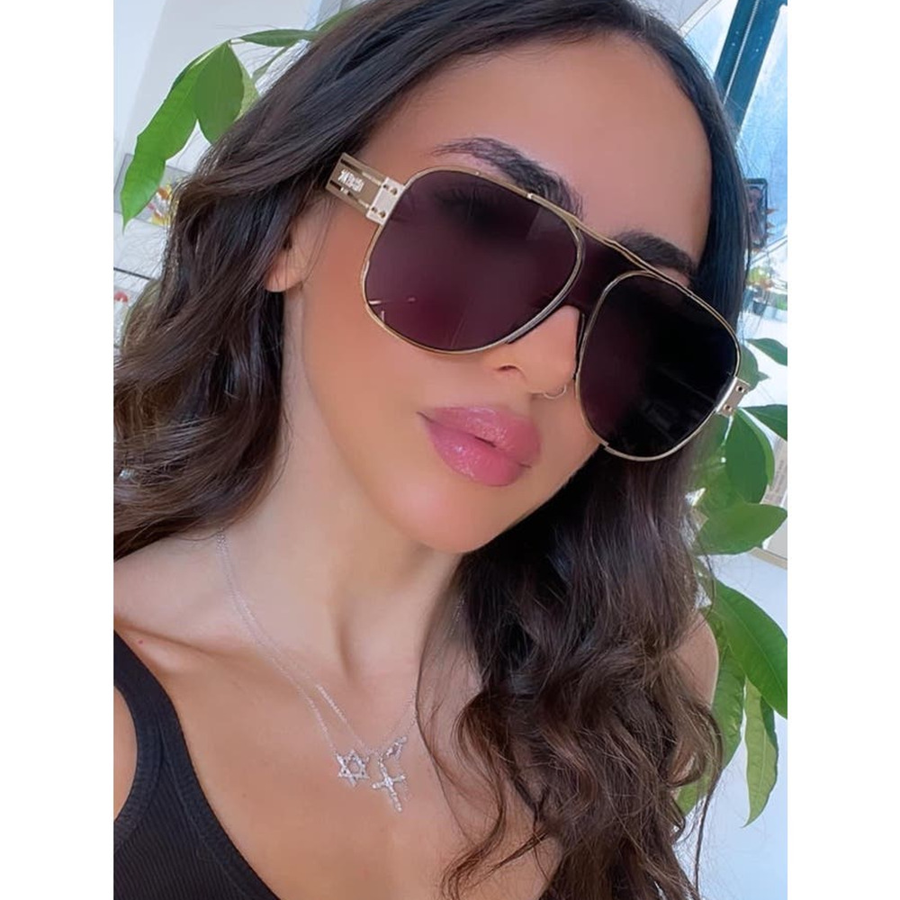 NEW Dior Signature A3U Aviator Oversized Sunglasses Blue - Picture 2 of 9